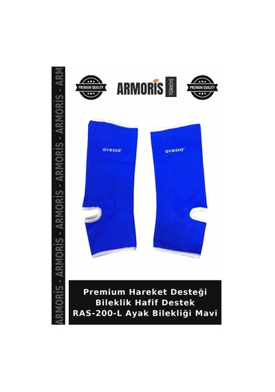 Premium Hareket Desteği Bileklik Hafif Destek Ras-200-l Ayak Bilekliği Mavi