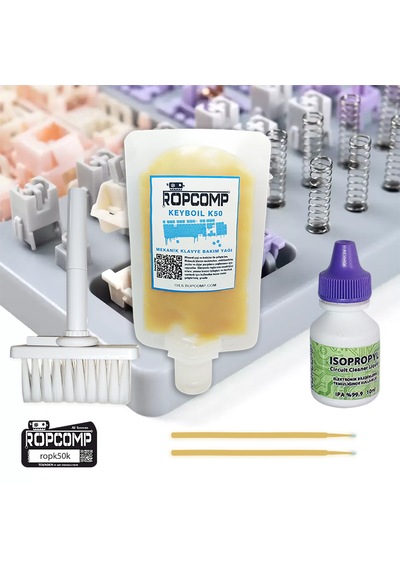 Ropcomp Keyboil Kit Mekanik Klavye Bakım Kiti K50k Mekanik Klavye Tuş Bakım Yağı