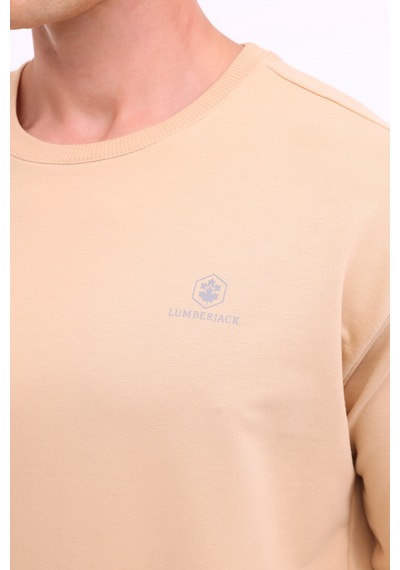 Lumberjack Mb Sn75 C Neck Sw 4pr Bej Erkek Sweatshirt 000000000101813216