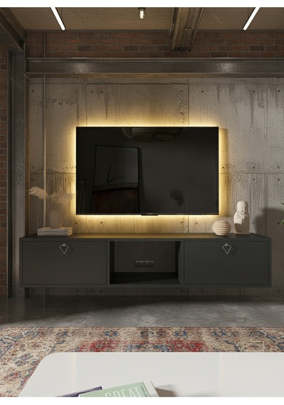 Resital Tv Ünitesi S1832-4 Antrasit Antrasit
