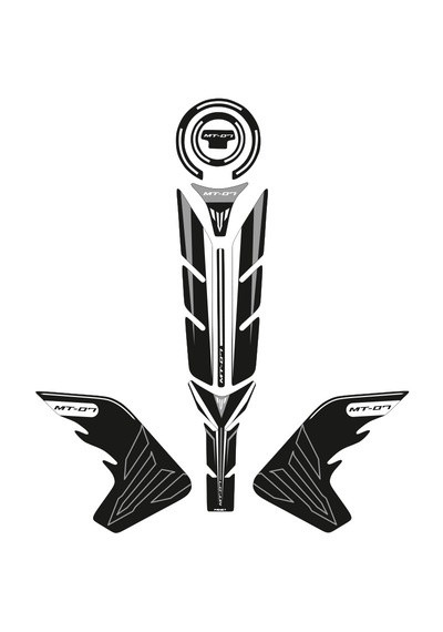 Yamaha Mt07 Tank Pad Set 2018/2020 Uyumlu 02 Çok Renkli