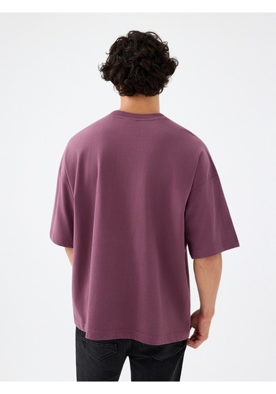 Crop Erkek Tshirt K.kol Bordo