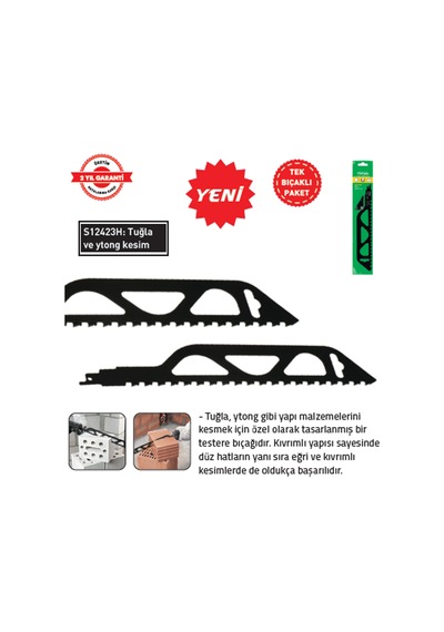 Tomax Tilki Kuyruğu 405 Mm Tuğla-ytong S2243hm 5 Adet