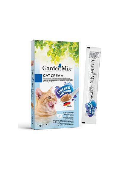 Mtxdpn Garden Mıx Kedı Kreması Tavuk Taurın 5 X 15 Gr X 202223 3 Adet