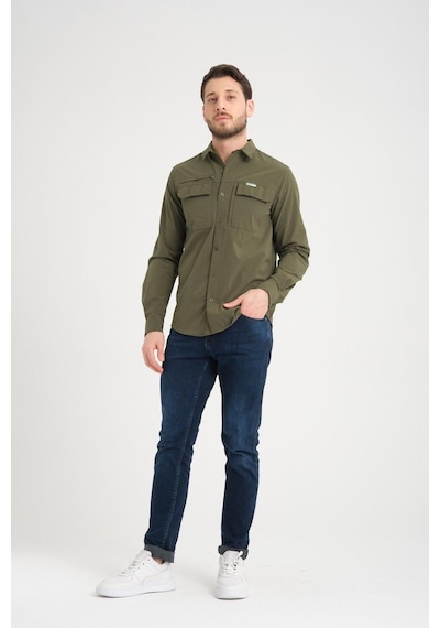 Tad Gear Taktikal Cepli Likralı Gömlek Yeşilr Yeşil
