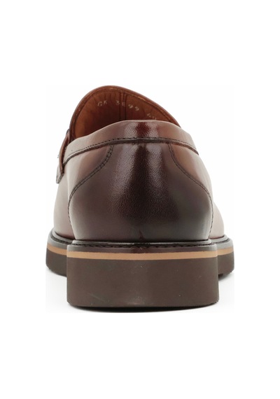Hakiki Antik Deri Eva Taban Loafer Erkek Ayakkabı - Tuna E3899 Kahverengi
