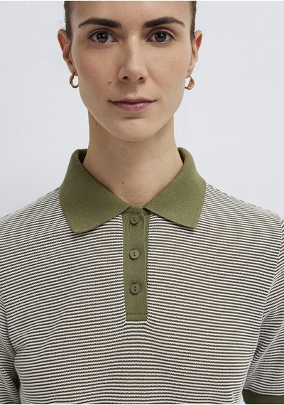 Mavi - Çizgili Yeşil Polo Tişört 1614310-91729