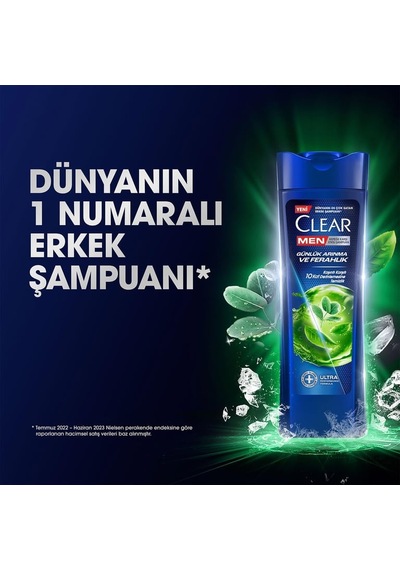 Clear Men Günlük Arınma Ve Ferahlık Şampuan 350 Ml 20'li Paket