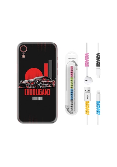 Apple Uyumlu iPhone XR Kılıf Kablo Koruyuculu Hooligan 1636