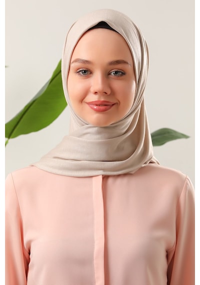 Melodi Scarf Tesettür Penye Şal Krem Krem