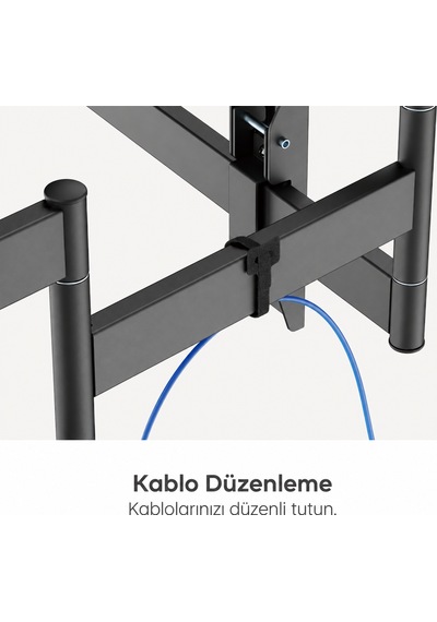 Npo Std9346 Ağır Hizmet Tipi Köşe-kenar Uyumlu 55-90" 80kg Destekli Haraketli Slim Tv Askı Aparatı Diğer Npo Std9346 Ağır Hizmet Tipi Köşe-kenar Uyumlu 55-90" 80kg Destekli Haraketli Slim Tv Askı Aparatı Diğer