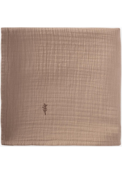 Cigit Nakışlı Müslin Battaniye 90x100 Cm Vizon Vizon
