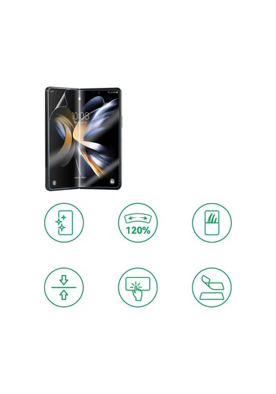Galaxy Z Fold 5 Uyumlu Zore Hizalama Aparatlı S-fit Body Ekran Koruyucu
