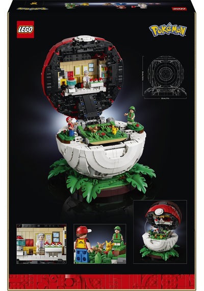 LEGO® Pokémon™ İkonik Eğitmen Anları Poké Topu 72154 - Yetişkinler için Gerçekçi Detaylar İçeren Model Yapım Seti (2339 Parça)