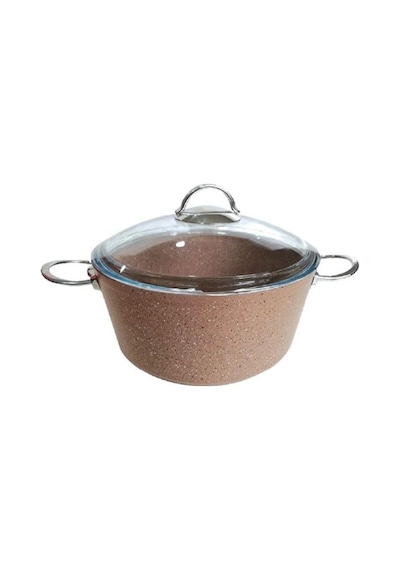 Remetta Granit 28 CM Derin Tencere Kahverengi