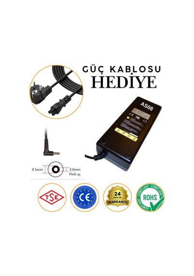 Asus 19v 6.32a 120w Pinli Uç Notebook Adaptör Rna-as08