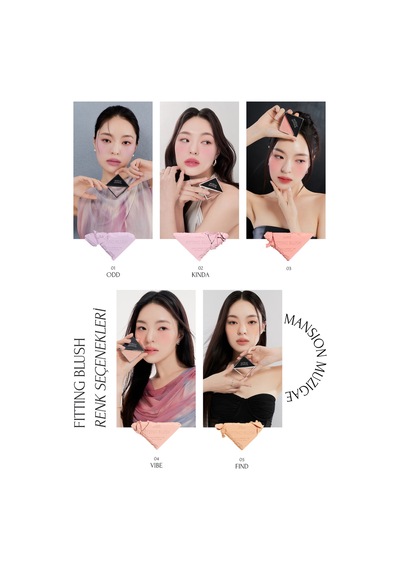 Ciltle Bütünleşen Ve Pürüzsüzleştiren, Yumuşak Dokulu Allık Muzıgae Mansıon Fitting Blush 01 Odd 01 Odd