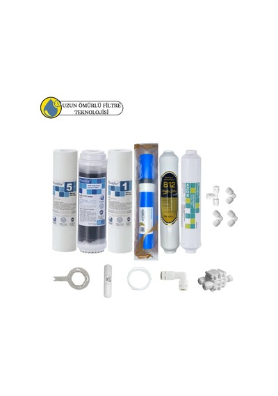 Global Water Purefer Açık Kasa Çift Sedimentli Sertifikalı 6li Vontron Helixfil Yüksek Tds Mebran B12 Alkalili