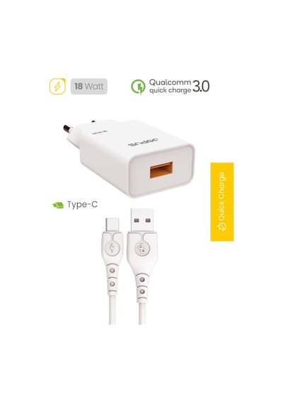 Jopus JO-S04 Type-C Rapido QC 3.0 18 W Şarj Cihazı