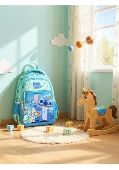 Ottonya Disney Stitch İlkokul Çantası Pls-lx World Çok Renkli