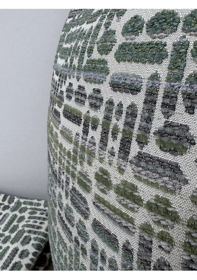 Nivemeshome Kırlent Kılıfı 45x45 Lisa 02 Yeşil Yeşil