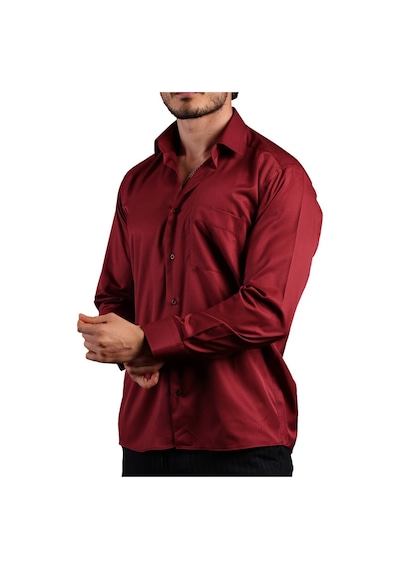 Dicotto Bordo Büyük Beden Rahat Kesim Micro Kumaş Kol Düğmeli Regular Fit Erkek Gömlek - 190-13 001