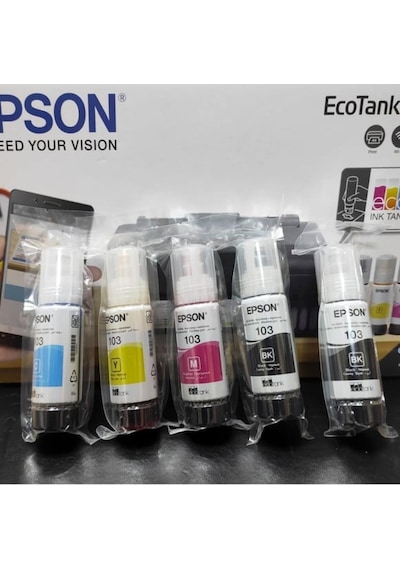 Epson 103 L3251uyumlu 4 Renk Mürekkep Kartuş Takımı 65ml 4