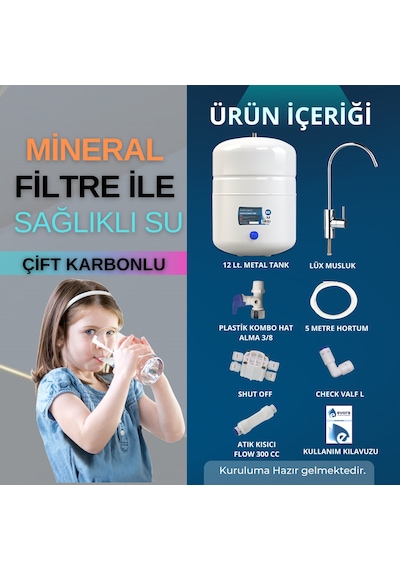 13 Aşamalı Açık Kasa 12 Lt. Pompalı Su Arıtma Cihazı