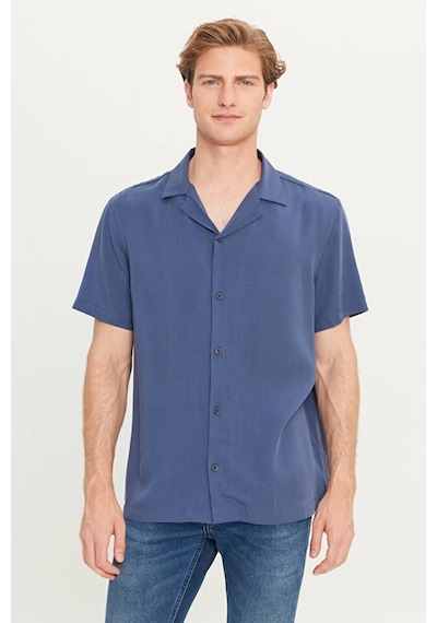 Wrangler Relaxed Fit Geniş Kesim Yumuşak Dokulu Lacivert Gömlek Lacivert