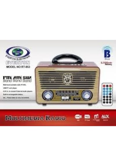 Nostalji Uzaktan Kumandali Everton Rt-853 Radyo
