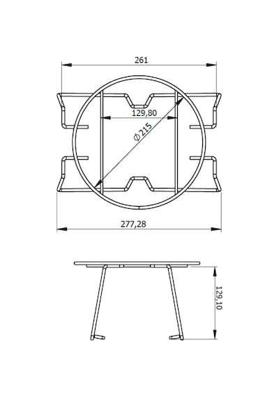 Rose Yuvarlak Sunumluk İkramlık Pasta Servis Standı Metal Ayaklı Siyah Pleksi