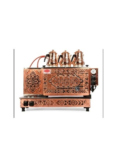 Tiryaki Doğalgaz Ve Elektrikli Marka 3 Demlikli Çay Kazanı Full Otomotik Çay Ocağı Kazanı