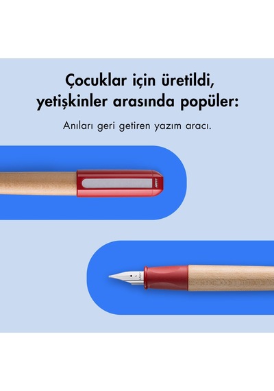 Lamy Abc Dolma Kalem Ahsap Govde A Uc Kirmizi 165-Koyu Yeşil
