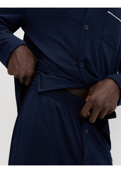 Marks & Spencer Pamuk-modal Karışımlı Pijama Takımı T07004780 Lacivert