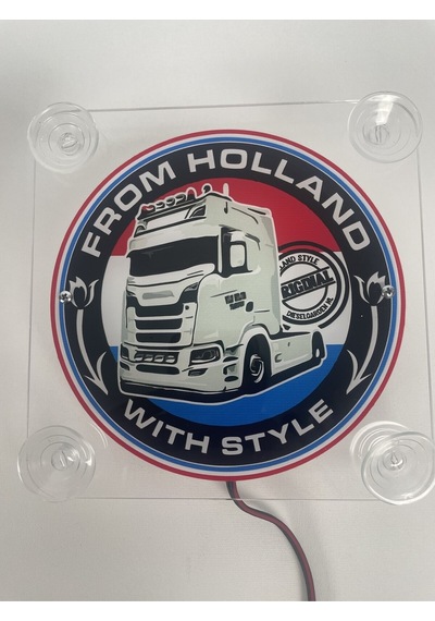 Ahmet Otomotiv Holland Tip Scania Cam Önü Logo Tabela 24v