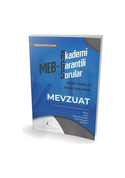 Meb Ags Mevzuat Soru Temelli Konu Anlatımı / Sebahattin Eker