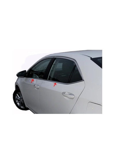 Toyota Corolla Uyumlu Krom Cam Çıtası 4 Prç. 2014 - 2018