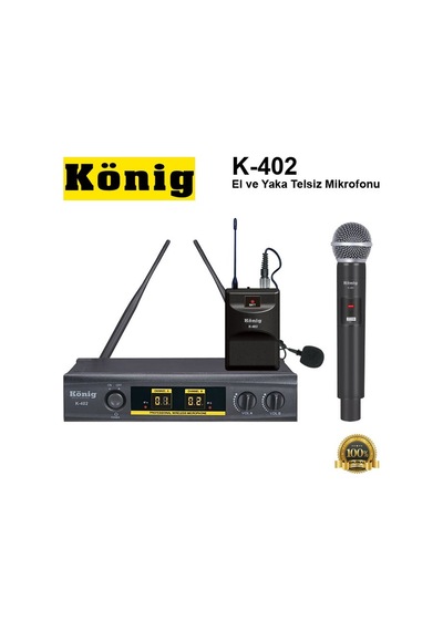 König K-402 El ve Yaka Telsiz Mikrofonu