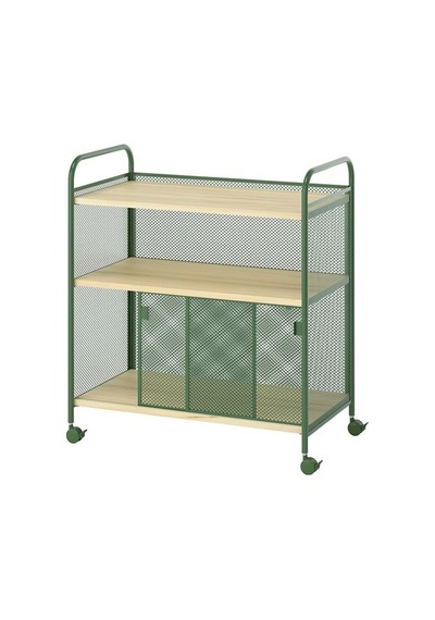 Ikea Nålmakare Servis Arabası, Koyu Yeşil-metal, 79x44x88 Cm