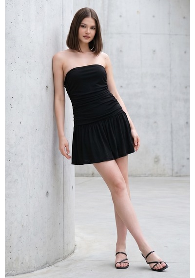 Fashion Cocktail Süper Mini Ekstra Kısa Drapeli Büzgülü Tül Kumaş Eteği Kloş Parti Party Davet Gece Sexy Bar Club Kokteyl Bodycon Tüp Elbise Siyah Fashion Cocktail Süper Mini Ekstra Kısa Drapeli Büzgülü Tül Kumaş Eteği Kloş Parti Party Davet Gece Sexy Bar Club Kokteyl Bodycon Tüp Elbise Siyah
