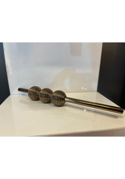 Petra Çizgili Metal Kulp 32mm Bronz Dolap Kapak Tv Ünite Modern Çekmece Mobilya Kulbu Komidin Bronz