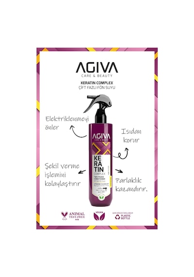 Çift Fazlı Keratinli Isı Koruyucu Ve Onarıcı Fön Suyu