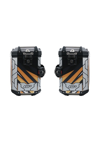 Gp Kompozit Dsn07 Universal 40 Lt X 2 Desenli Alüminyum Motosiklet Yan Çanta Seti Diğer