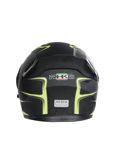 Rhkc 902 Çene Açılır Vizörlü Kask Sarı - Siyah