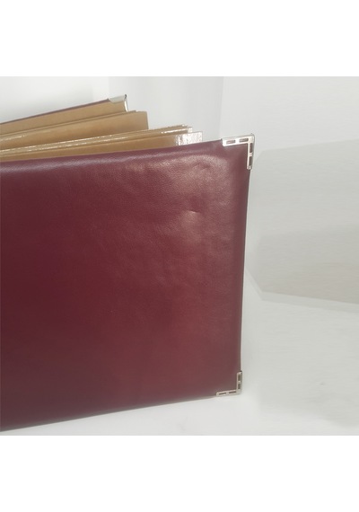 Fixall 29 x 21 CM 20 Yaprak Özel Tasarımlı Deri Kapaklı Yapışkanlı Albüm
