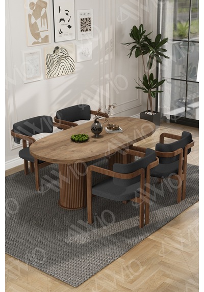 Avvio Brown Serisi Bohem Ayak 4'lü Tokyo Metal Demonte Sandalye 80x140 Masa Sandalye Takımı Akça Masa Sandalye Kahve Kumaş Antrasit Gri Avvio Brown Serisi Bohem Ayak 4'lü Tokyo Metal Demonte Sandalye 80x140 Masa Sandalye Takımı Akça Masa Sandalye Kahve Kumaş Antrasit Gri