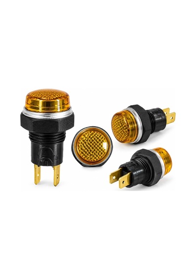 Emas S140s1 12v Sarı Göz Lambası 14 Mm Sinyal İkaz Lambası