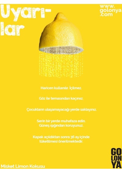 Golonya Misket Limon Kokulu Kolonya Cam Şişe 250 ML