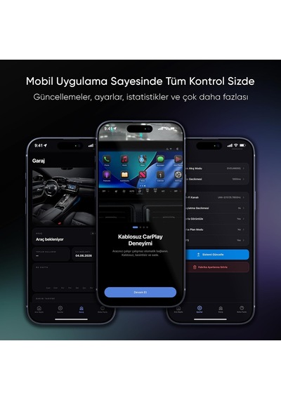 Lexroo Drive-fi Pro İphone İçin Kablosuz Carplay Adaptörü/mobil Uygulama Desteği Diğer