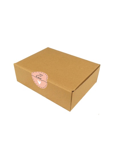 Yuvarlak Sticker, Hediye Paketleme & Ambalaj Etiketi - Made With